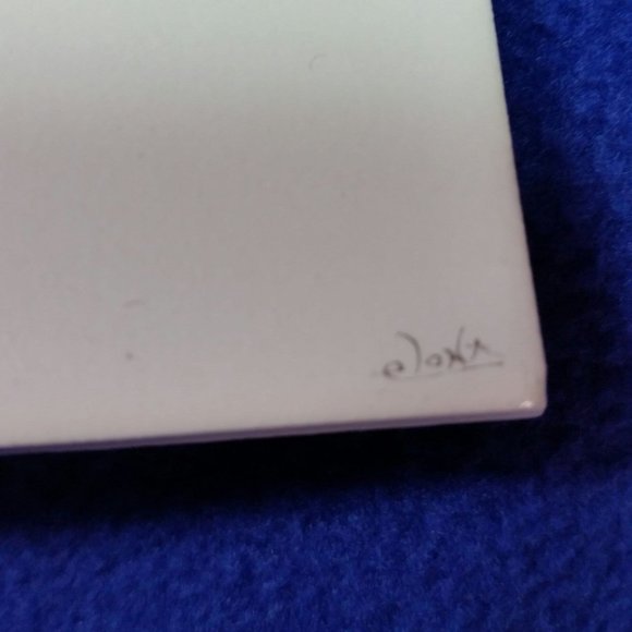 Vintage My Mealtime Prayer Ceramic Tile Kitchen Trivet Retro MCM AS IS - Picture 5 of 10